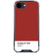 Scarlet Red iPhone 16e Clear Case
