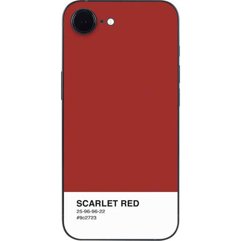 Scarlet Red iPhone 16e Skin