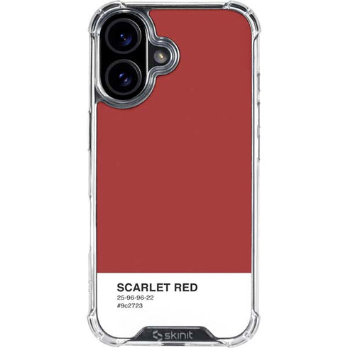 Scarlet Red iPhone 17 Clear Case