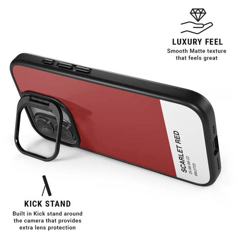 Scarlet Red iPhone 17 Kickstand Case