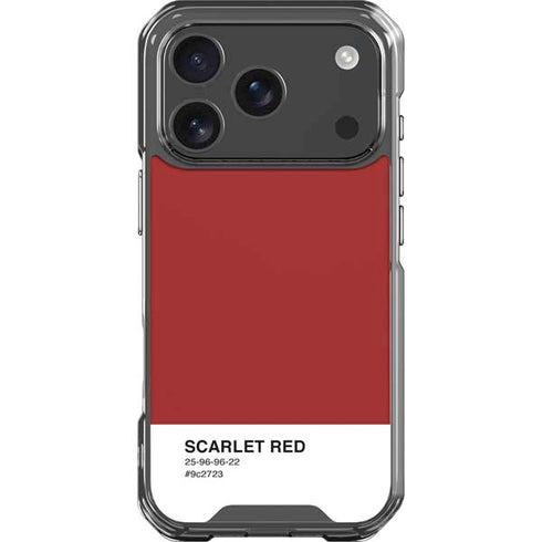 Scarlet Red iPhone 17 Pro Clear Case