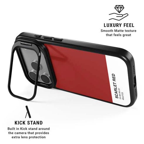 Scarlet Red iPhone 17 Pro Kickstand Case