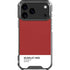 Scarlet Red iPhone 17 Pro Max Clear Case