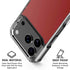 Scarlet Red iPhone 18 Pro Clear Case