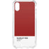 Scarlet Red iPhone XS Clear Case