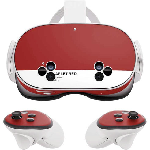 Scarlet Red Meta Quest 3S Skin