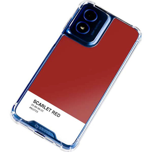 Scarlet Red Moto G 5G (2024) Clear Case