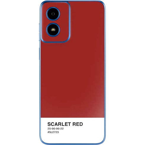 Scarlet Red Moto G Play 4G (2024) Skin