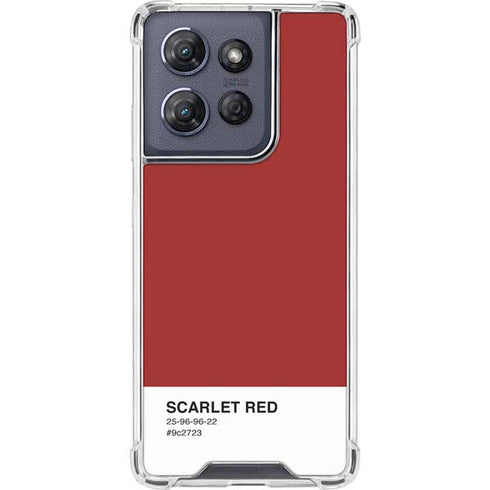Scarlet Red Moto G Play 5G (2025) Clear Case