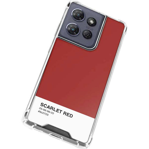 Scarlet Red Moto G Play 5G (2025) Clear Case
