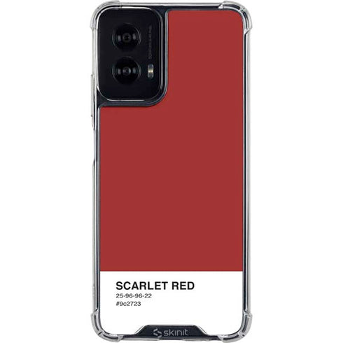 Scarlet Red Moto G Power 5G (2024) Clear Case