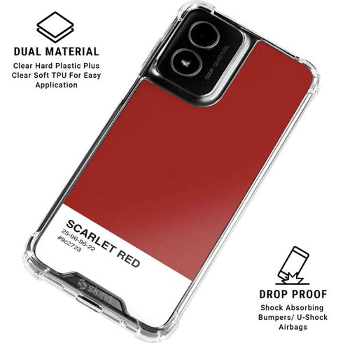 Scarlet Red Moto G Power 5G (2024) Clear Case
