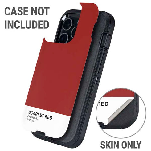 Scarlet Red Otterbox Defender iPhone Skin