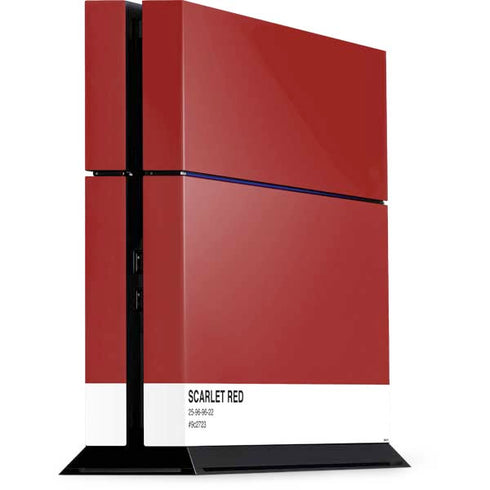 Scarlet Red PlayStation PS4 Skins