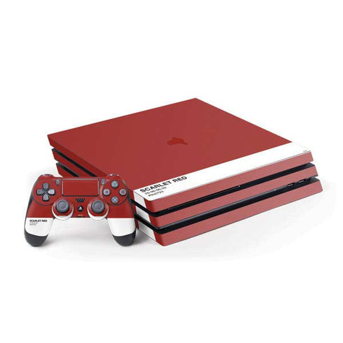 Scarlet Red PlayStation PS4 Skins