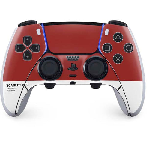 Scarlet Red PS5 DualSense Edge Pro Controller Skin