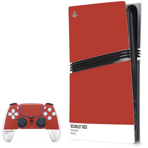 Scarlet Red PlayStation PS5 Skins