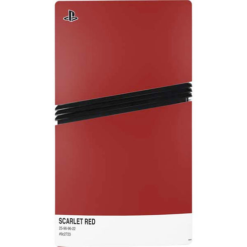 Scarlet Red PS5 Pro Disk Bundle Skin
