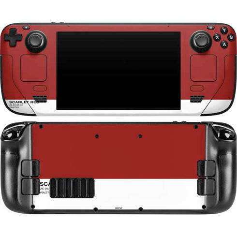 Scarlet Red Steam Deck Handheld Gaming Computer OLED Skin