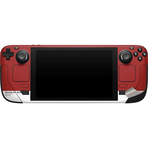 Scarlet Red Steam Deck Handheld Gaming Computer Skin