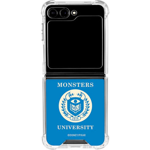 Disney Monsters University School’s Emblem Galaxy Z Flip6 Clear Case