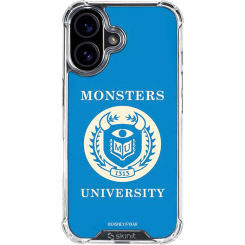 Disney Monsters University School’s Emblem iPhone 16 Plus Clear Case