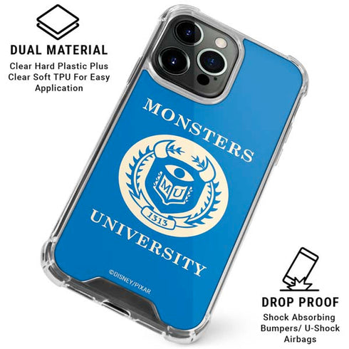 Disney Monsters University School’s Emblem iPhone 16 Pro Max Clear Case