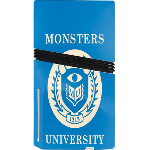 Disney Monsters University School’s Emblem PS5 Pro Disk Console Skin