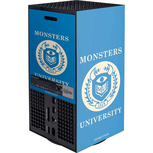 Disney Monsters University School’s Emblem XBox Series X Digital Edition Console Skin