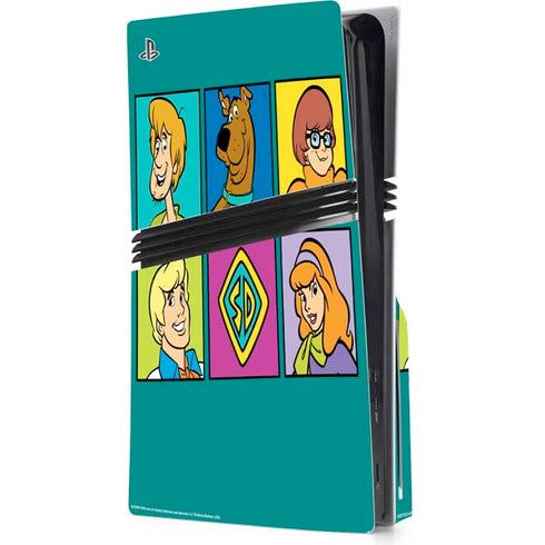 Scooby Doo Scooby-Doo Crew PS5 Pro Disk Console Skin