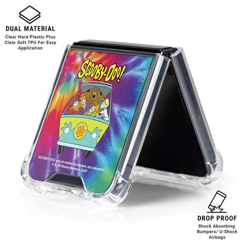 Scooby Doo Scooby-Doo Tie Dye Galaxy Z Flip7 Clear Case