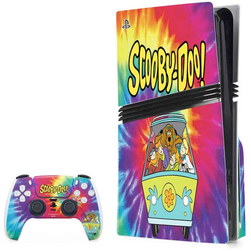 Scooby Doo Scooby-Doo Tie Dye PS5 Pro Disk Bundle Skin