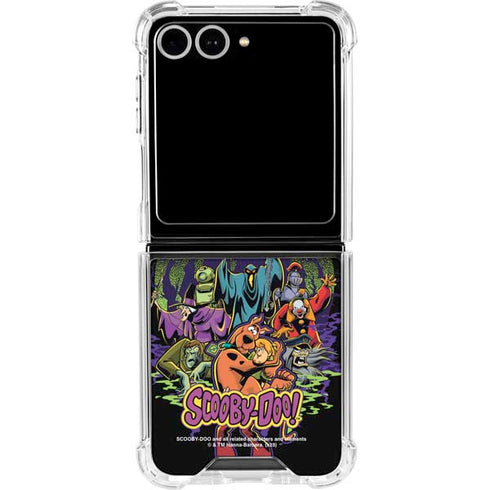 Scooby Doo vs Monsters Galaxy Z Flip7 Clear Case