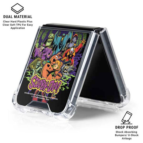 Scooby Doo vs Monsters Galaxy Z Flip7 Clear Case