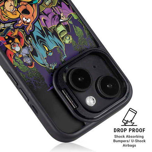 Scooby Doo vs Monsters iPhone 15 Plus Kickstand Case