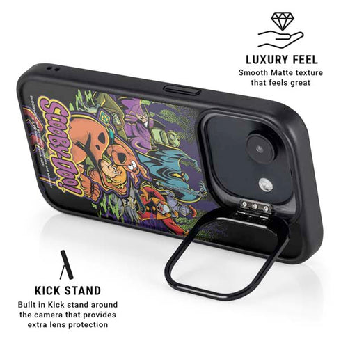 Scooby Doo vs Monsters iPhone 16e Kickstand Case