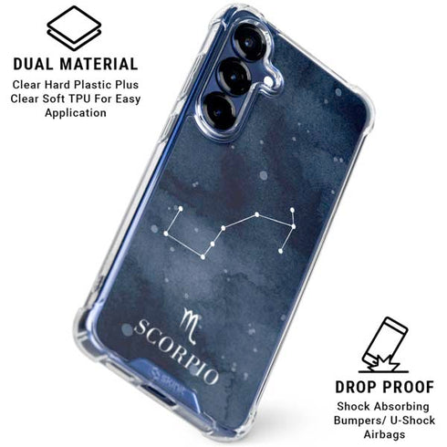 Scorpio Constellation Galaxy S25 Plus Clear Case