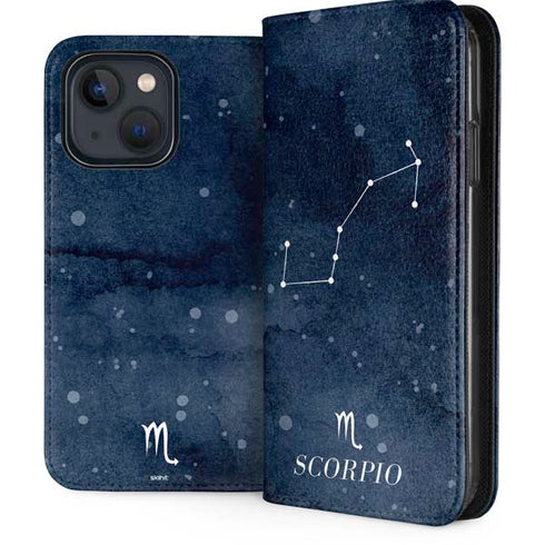 Scorpio Constellation iPhone 15 Plus Folio Case