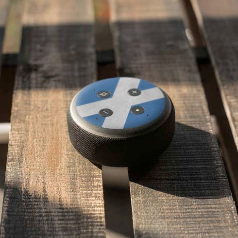 Scotland Flag Distressed Amazon Echo Dot Skin