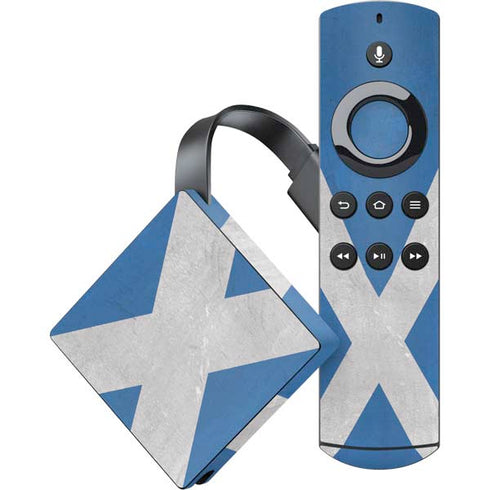 Scotland Flag Distressed Amazon Fire TV Skin