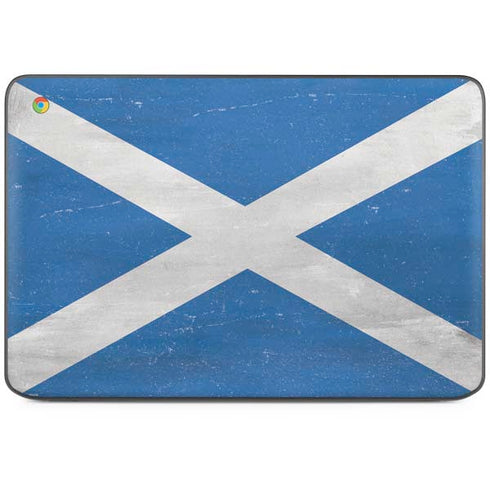 Scotland Flag Distressed HP Chromebook Skin