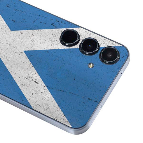 Scotland Flag Distressed Galaxy A55 5G Skin