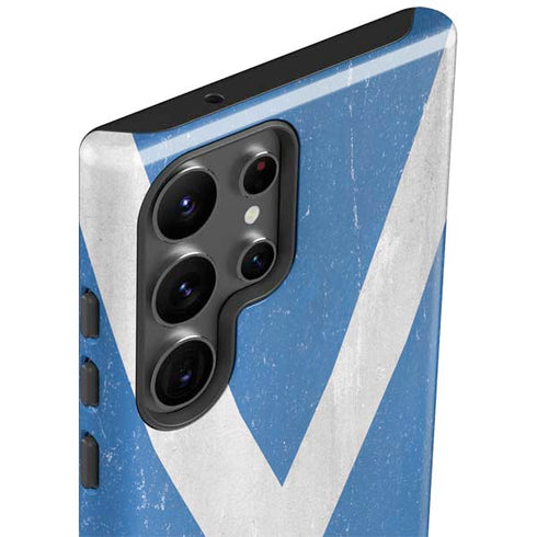 Scotland Flag Distressed Galaxy S23 Ultra Pro Case
