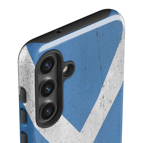 Scotland Flag Distressed Galaxy S25 Plus Impact Case