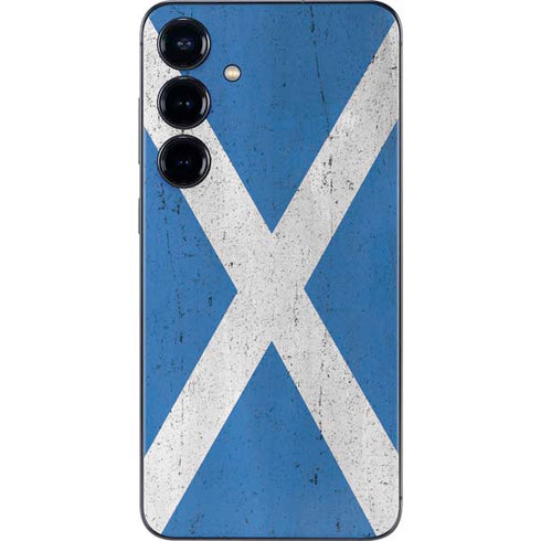 Scotland Flag Distressed Galaxy S25 Plus Skin