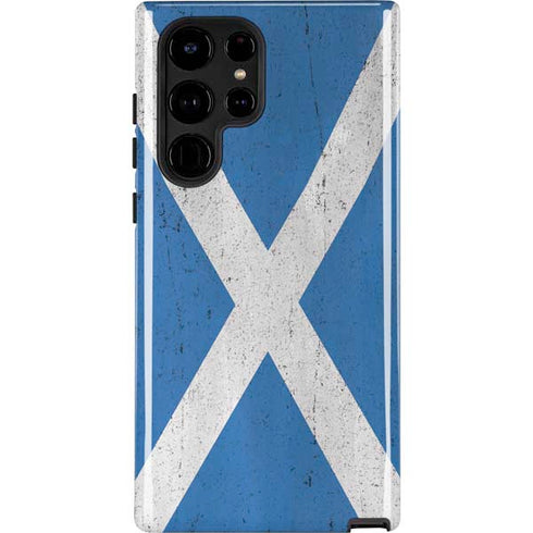Scotland Flag Distressed Galaxy Cases