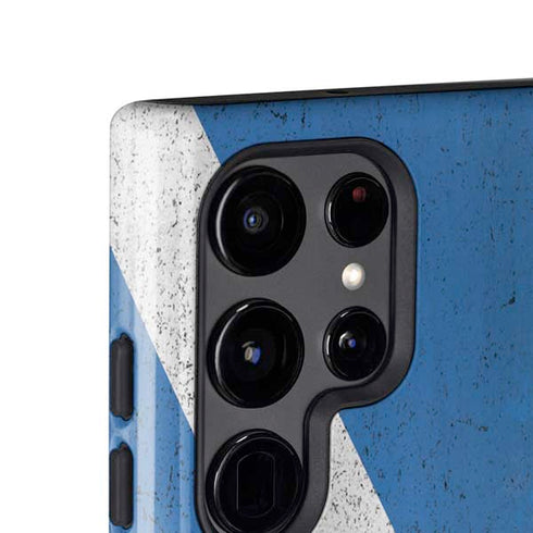 Scotland Flag Distressed Galaxy S25 Ultra Impact Case