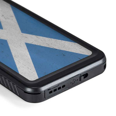 Scotland Flag Distressed Galaxy S24 Waterproof Case