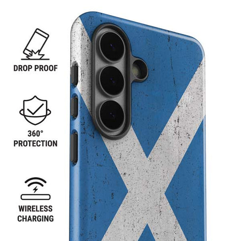 Scotland Flag Distressed Galaxy S26 Impact Case