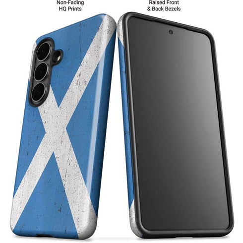 Scotland Flag Distressed Galaxy S26 Plus Impact Case